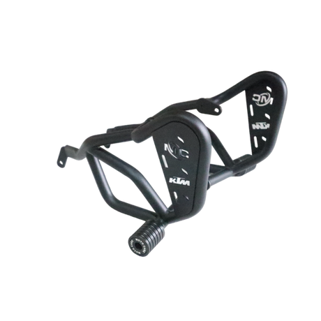 Motocare crash guard with dual sliders for KTM Duke 250
