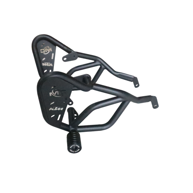 Motocare crash guard with dual sliders for KTM Duke 250
