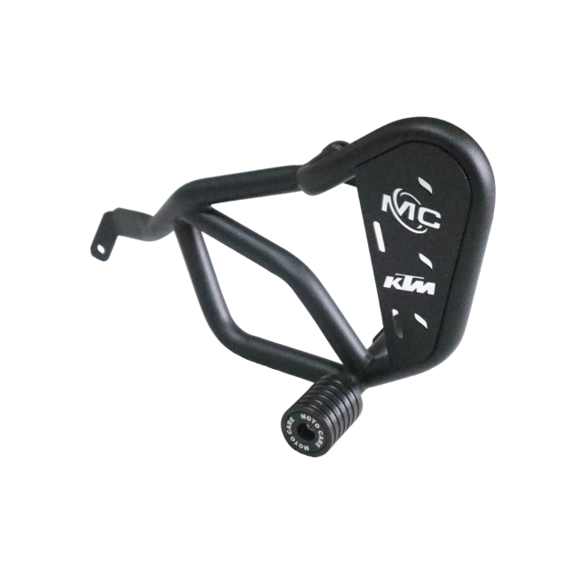 Motocare crash guard with dual sliders for KTM Duke 250
