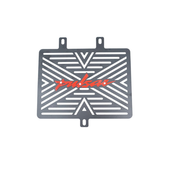 Bajaj Pulsar NS200 red radiator guard by MotoCare
