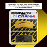 CRANK1 CRM1309 Ceramic Front Brake Pads for Ducati Monster 1200 HH Rated Motorcycle Brake Pads