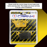 CRANK1 CRM471 ceramic rear brake pads for Yamaha YZF-R1 2015-2020 motorcycle