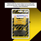 CRANK1 CRM553 ceramic front brake pads for Kawasaki Ninja 1000SX 2020 onwards