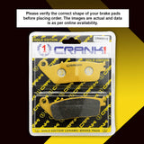 CRANK1 CRM651/2 ceramic front brake pads for Triumph Street Twin