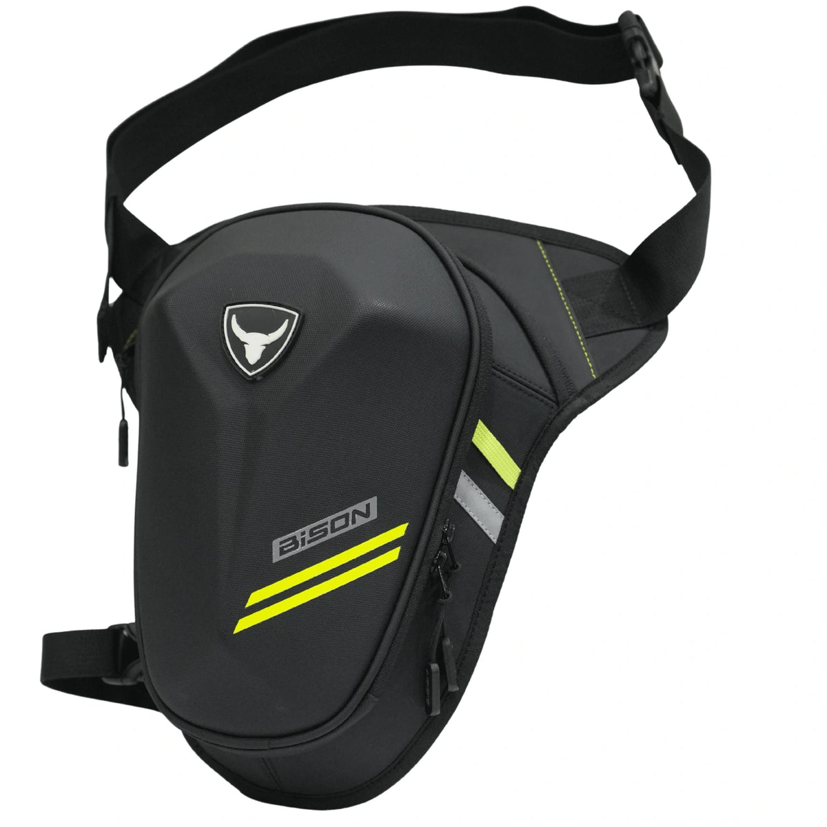 Bison ProGear Cruzo 5L motorcycle thigh bag with adjustable straps

