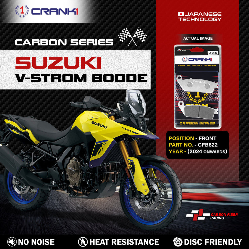 CRANK1 CFB622 carbon front brake pads for Suzuki V-Strom 800DE 2024 onwards

