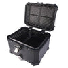 LGP 45L motorcycle top box with carbon finish and backrest

