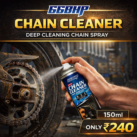 66BHP Motorcycle Chain Cleaner 150ml Spray Bottle