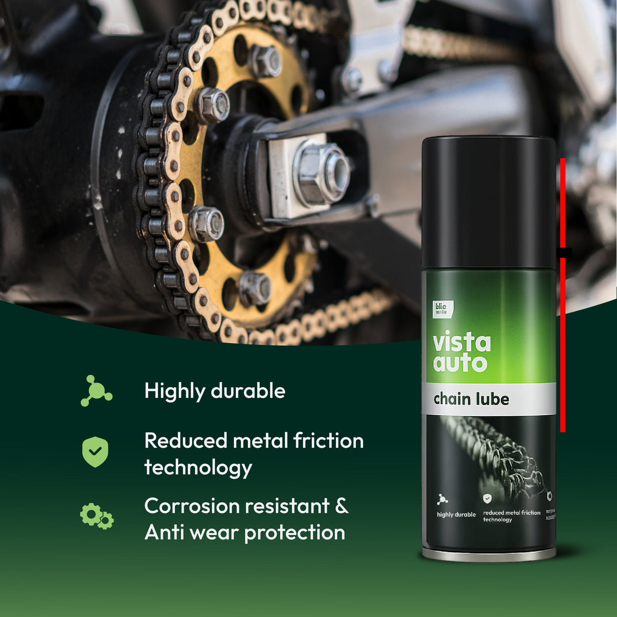 Vista Auto Chain Lube 110 ml bike chain lubricant
