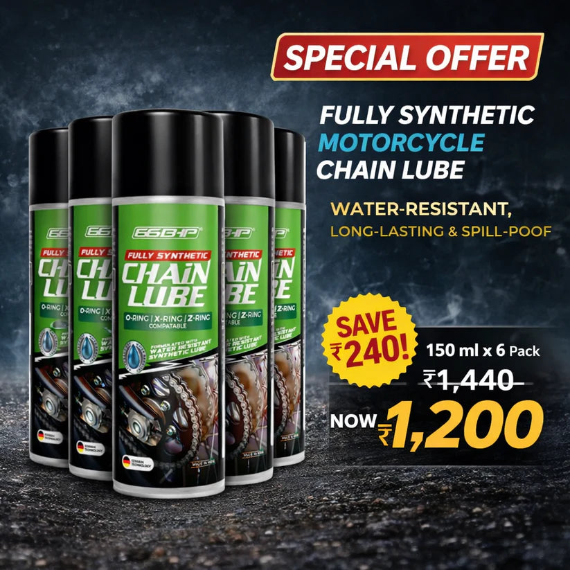66BHP Fully Synthetic Motorcycle Chain Lube 150ml Spray