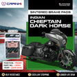 CRANK1 CB743 Sintered Front Brake Pads for Indian Chieftain Dark Horse (2018-2019) - Premium Performance Motorcycle Brake Pads