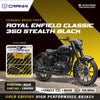 CRANK1 Ceramic Rear Brake Pads CRM359 for Royal Enfield Classic 350 Stealth Black HH Rated Disc Brake Pads