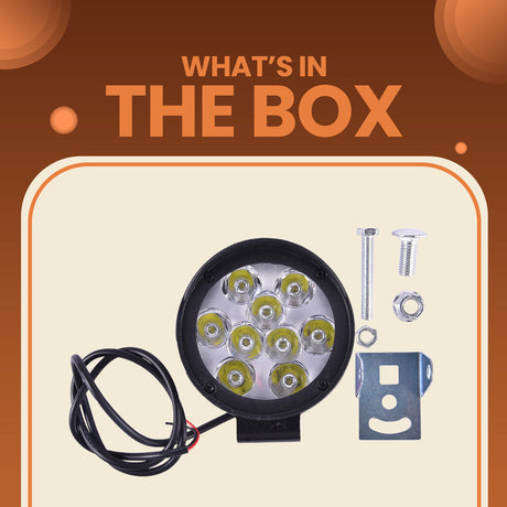LGP 9 LED focused spot beam motorcycle light
