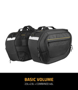CRAMSTER Colt 52L expandable motorcycle saddlebags