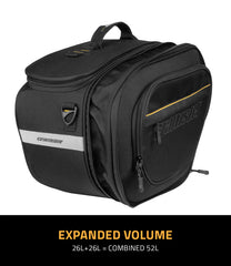 CRAMSTER Colt 52L expandable motorcycle saddlebags