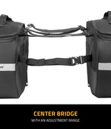 CRAMSTER Colt 52L expandable motorcycle saddlebags
