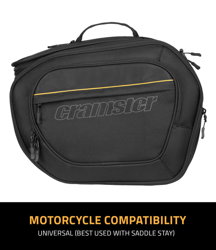 CRAMSTER Colt 52L expandable motorcycle saddlebags