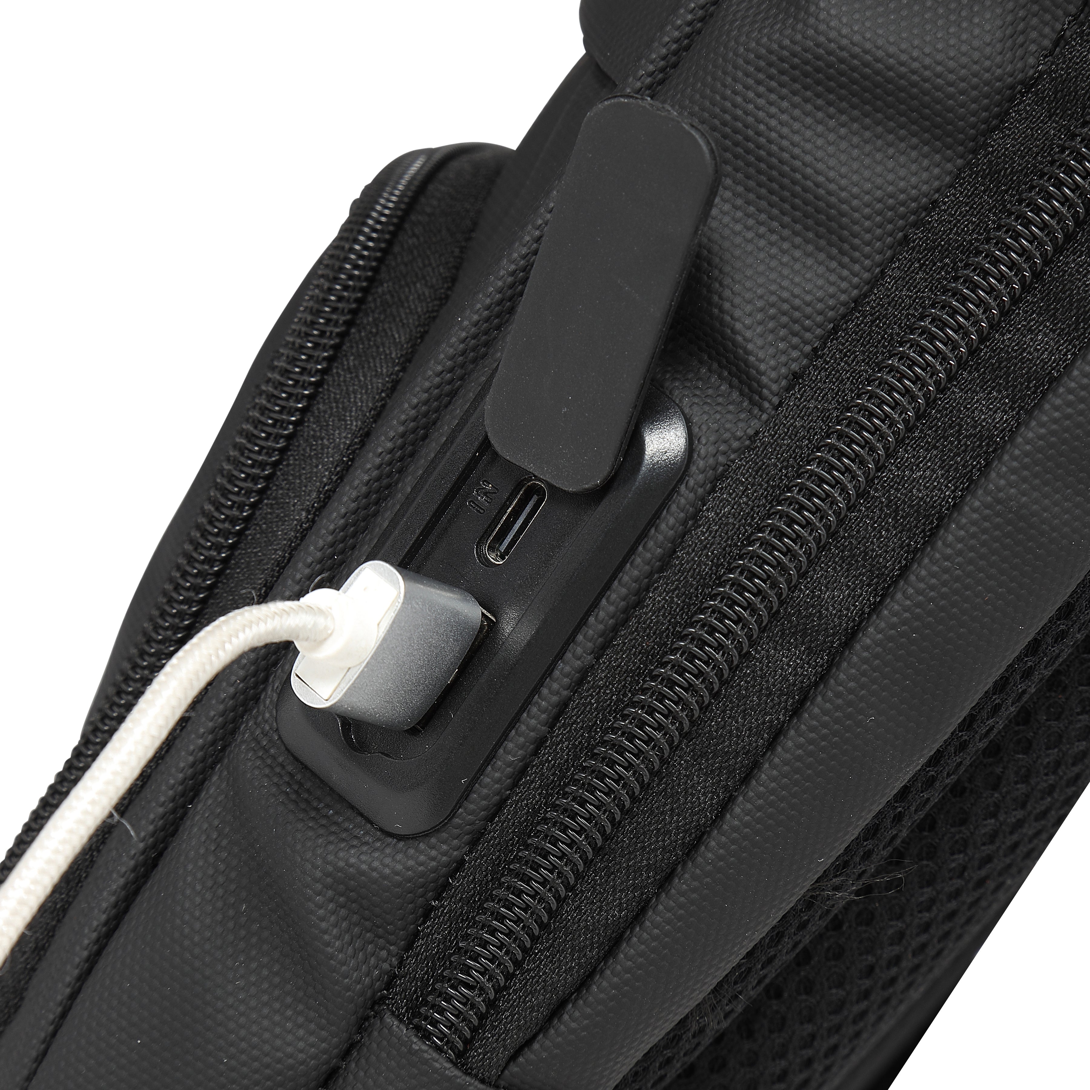 Guardian Gears SideKick Unisex Crossbody Sling Bag with USB Charging Port
