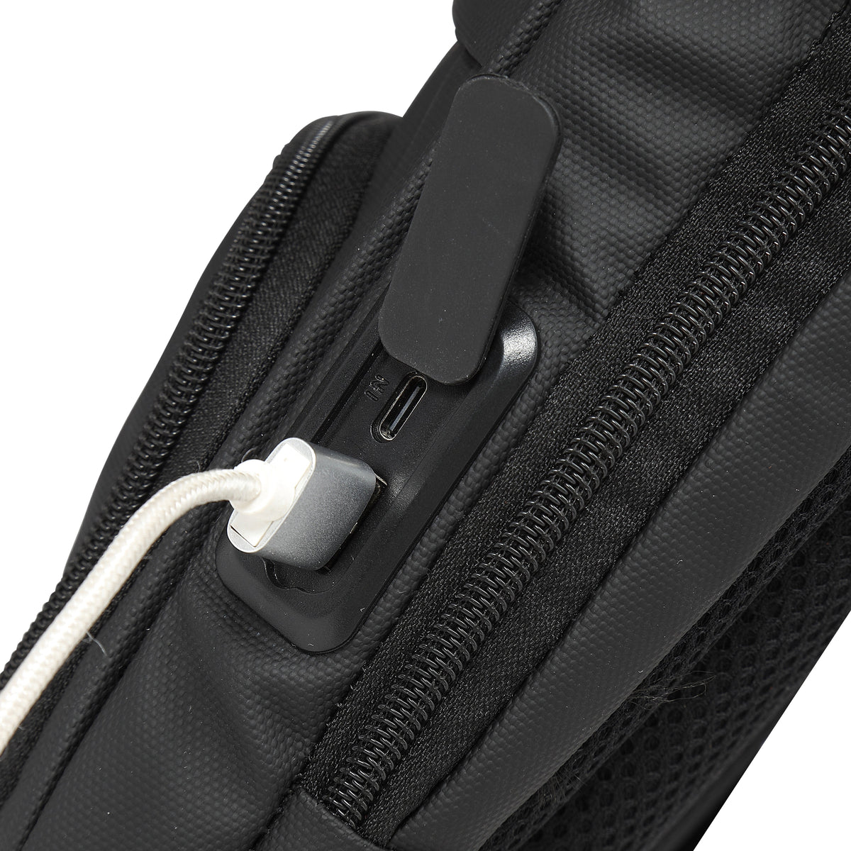 Guardian Gears SideKick Unisex Crossbody Sling Bag with USB Charging Port