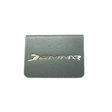 MotoCare stainless steel disc oil cap installed on Bajaj Dominar 400