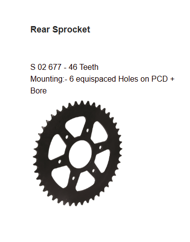 Brass Chain and Sprocket Kit 14T 46T 120 Links for Bajaj Dominar 250 HPORC 391