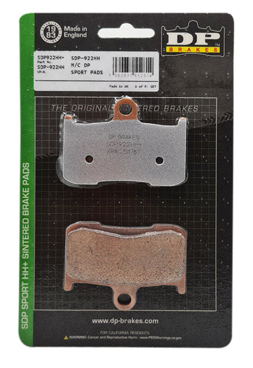 DP Sports Front Brake Pads SDP-922 for Kawasaki Z900 2022 Onwards
