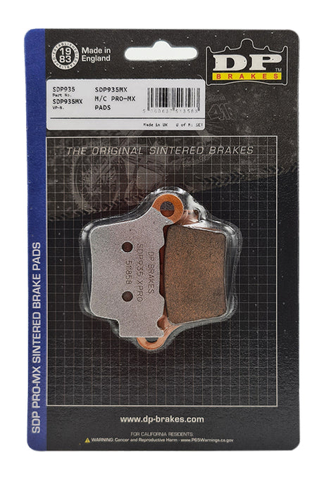 DP Sports Brake Pads for KTM SX 250 2003–2024 Front SDP-617 Rear SDP-935