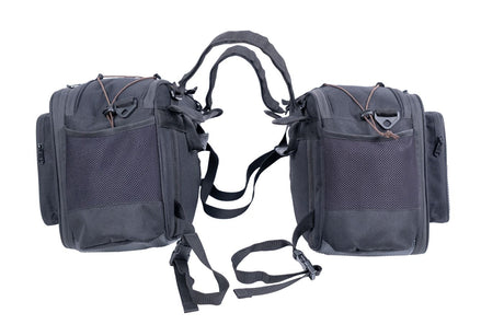 Guardian Gears Stallion Sports 45L–60L motorcycle saddlebags upswept exhaust