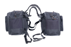 Guardian Gears Stallion Sports 45L–60L motorcycle saddlebags upswept exhaust