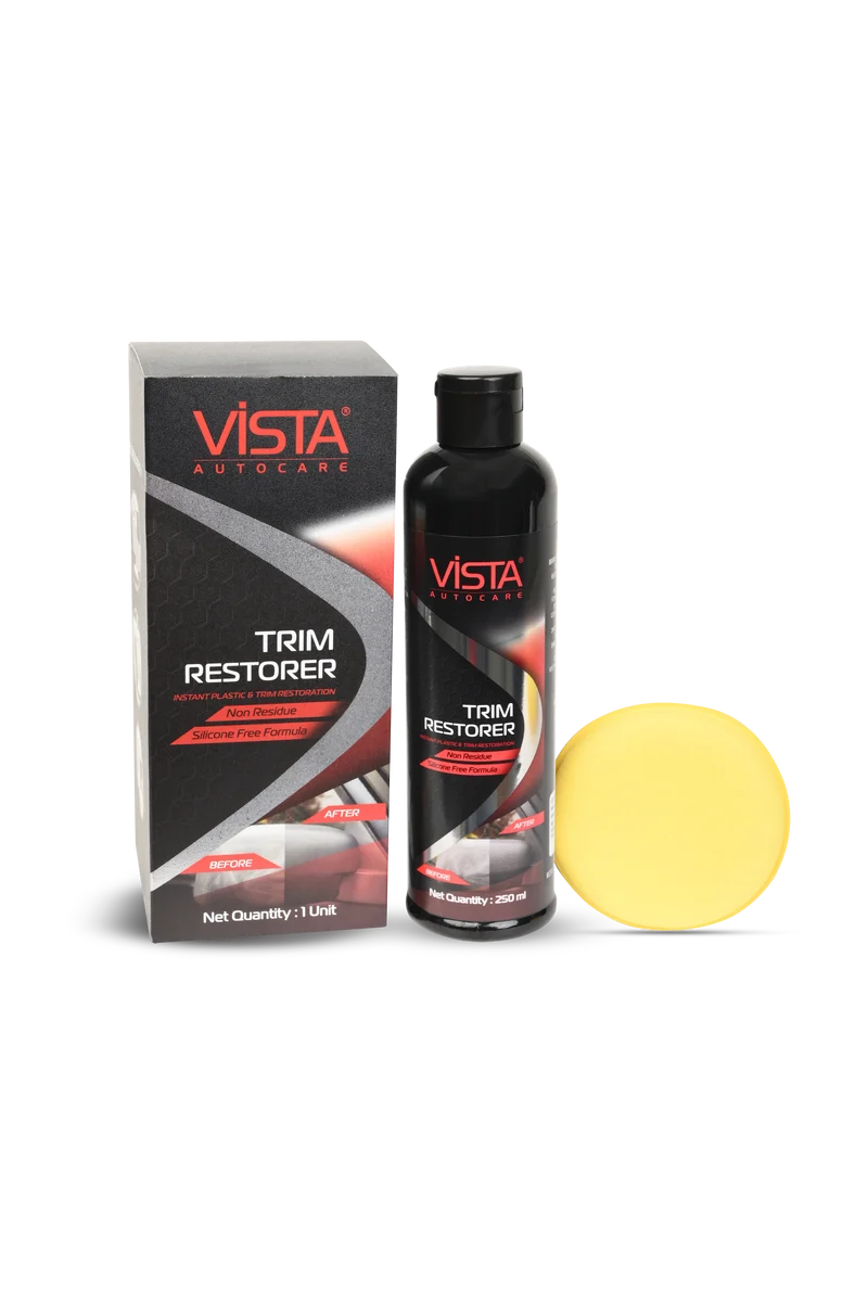 VISTA Auto Care Trim Restorer 250 ml for restoring faded automotive exterior plastic and vinyl trim