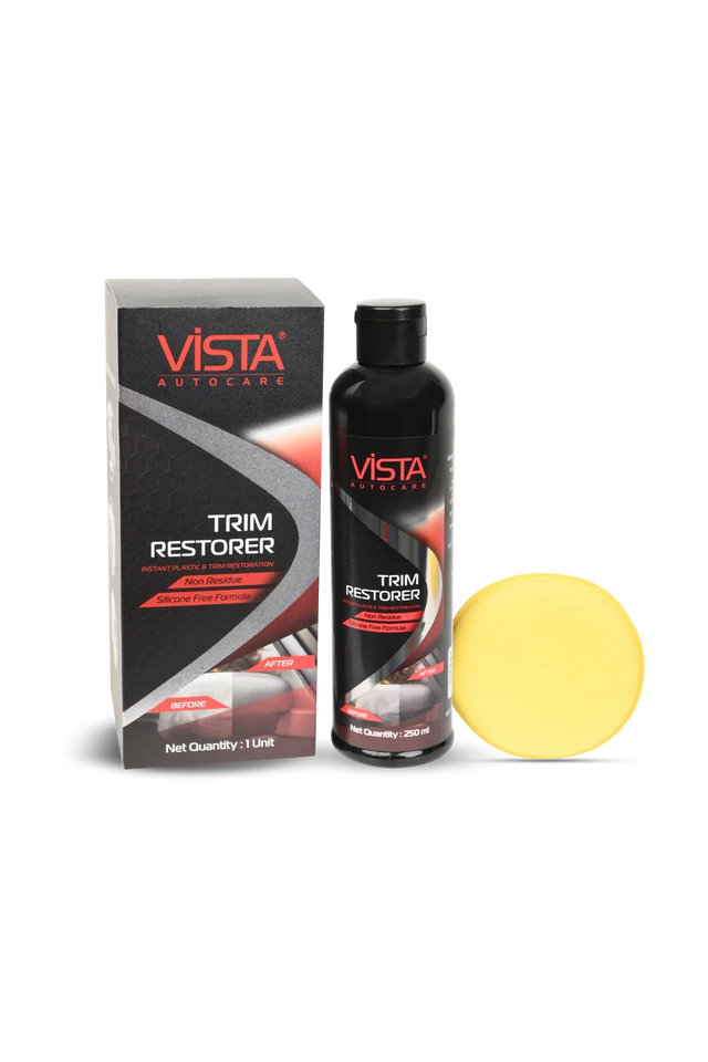 VISTA Auto Care Trim Restorer 250 ml for restoring faded automotive exterior plastic and vinyl trim