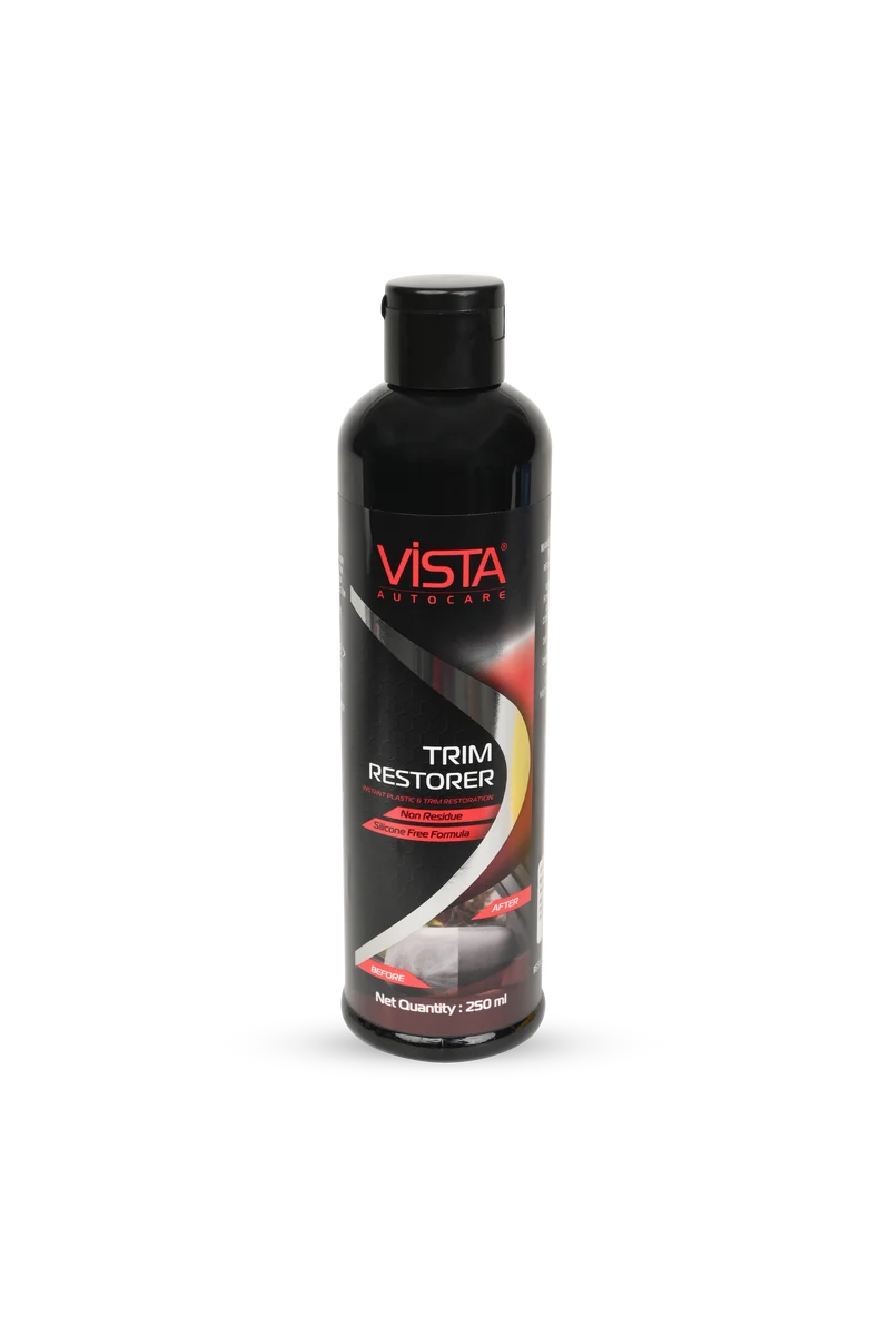 VISTA Auto Care Trim Restorer 250 ml for restoring faded automotive exterior plastic and vinyl trim