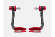 Dual tone carbon motorcycle lever guard for brake and clutch lever protection