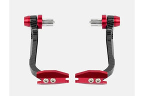 Dual tone carbon motorcycle lever guard for brake and clutch lever protection