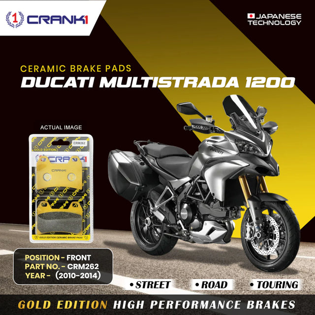 CRANK1 ceramic front brake pads for Ducati Multistrada 1200 2010-2014