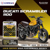 CRANK1 Ceramic Rear Brake Pads CRM359 for Ducati Scrambler 1100 2018-2025 HH Rated Motorcycle Brake Pad Set