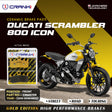 CRANK1 Ceramic Front Brake Pads CRM0709 for Ducati Scrambler Icon 800 (2019-Onwards) HH Rated Motorcycle Disc Brake Pads 2 Sets
