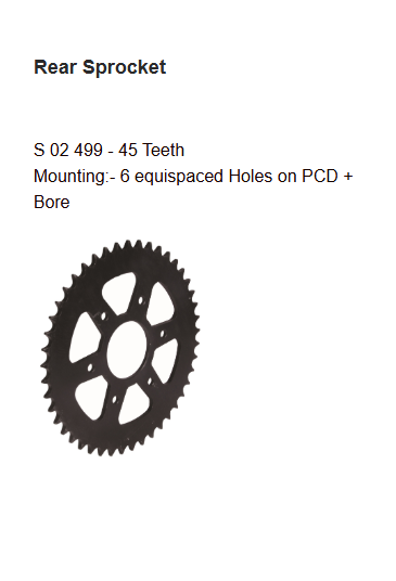 Brass Chain and Sprocket Kit 15T 45T 112 Links for KTM 390 Duke HXRC 268