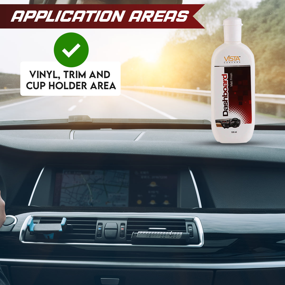 Vista Auto Care Dashboard Polish 100ml non-greasy car interior polish

