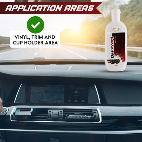 Vista Auto Care Dashboard Polish 100ml non-greasy car interior polish

