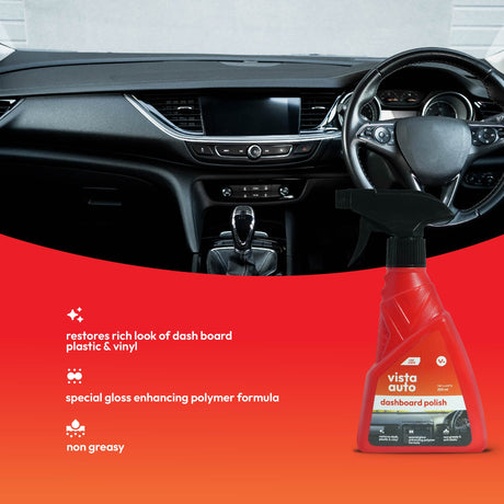 Vista Auto Care Dashboard Polish 250ml non-greasy car interior polish

