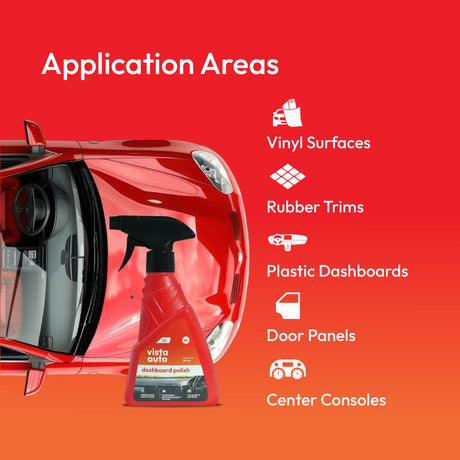 Vista Auto Care Dashboard Polish 250ml non-greasy car interior polish

