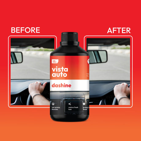 Vista Auto Care Dashine 1L non-greasy car dashboard polish

