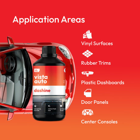 Vista Auto Care Dashine 1L non-greasy car dashboard polish

