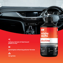 Vista Auto Care Dashine 1L non-greasy car dashboard polish

