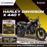 CRANK1 Ceramic Rear Brake Pads CRM359 for Harley-Davidson X440 T 2026 HH Rated Motorcycle Brake Pads
