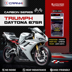 CRANK1 CFB744 carbon front brake pads for Triumph Daytona 675R