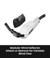 Rynox Defender Pro Handguards White universal motorcycle aluminium spine 22mm 28mm compatible