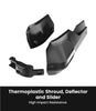Rynox Defender Pro Handguards Black aluminium universal motorcycle hand guards for 22mm to 28mm handlebars