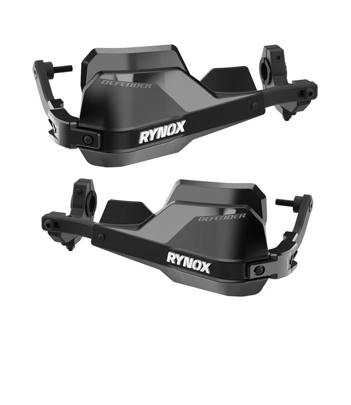 Rynox Defender Pro Handguards Black aluminium universal motorcycle hand guards for 22mm to 28mm handlebars